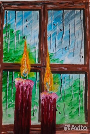 Картина акрилом