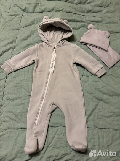 Комбинезон утепленный футер carrot 68р