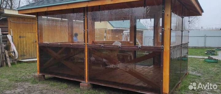 Мягкие окна для беседки