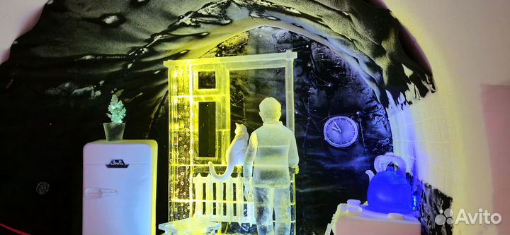 Снежная деревня, хибины