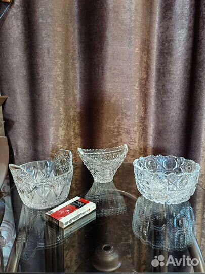 Хрусталь Ваза конфетница СССР