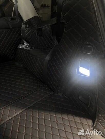 3Д коврики из экокожи KIA mohave 2021