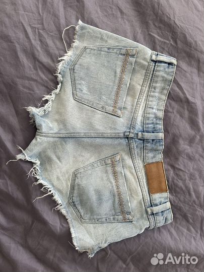 Джинсовые шорты zara 36 женские