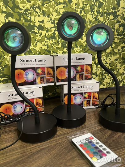 Лампа закатная / светильник с эффектом заката