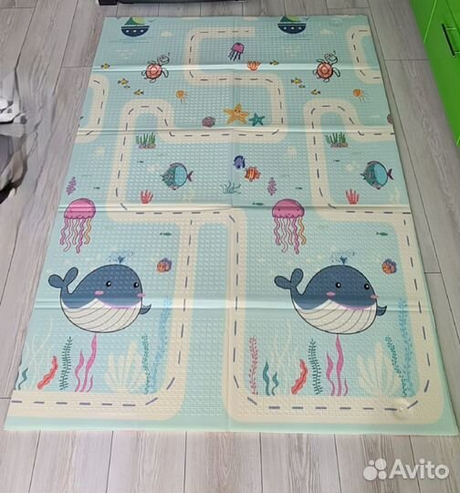 Детский коврик для ползания складной