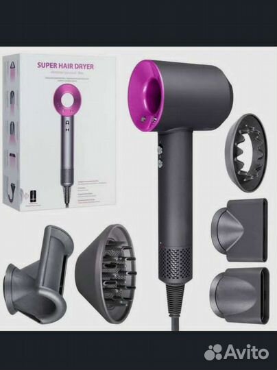 Фен профессиональный 5в1 1600w новый