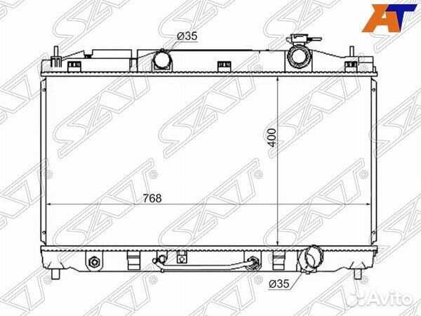 Радиатор toyota venza