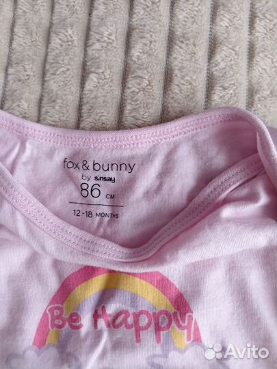 Боди для девочки 80 86