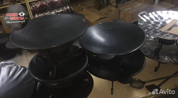 Сковорода чугунная узбекская