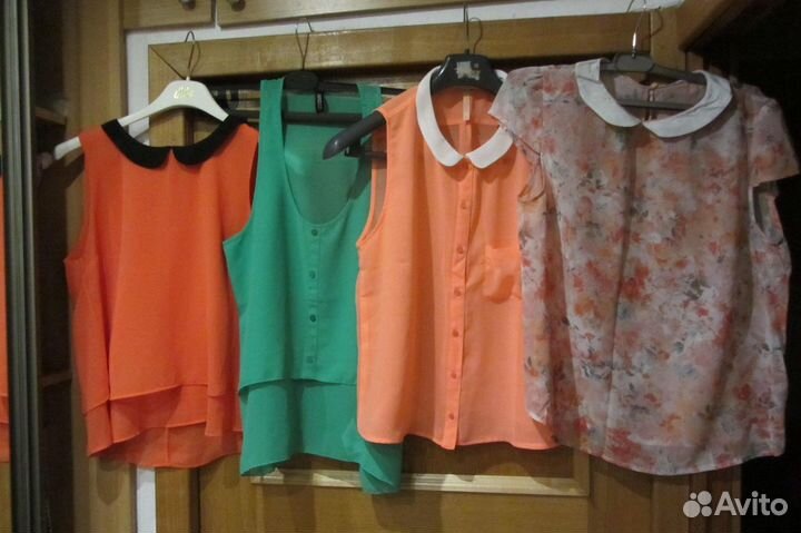 Новые блузки 44-46р 5 штук Bershka