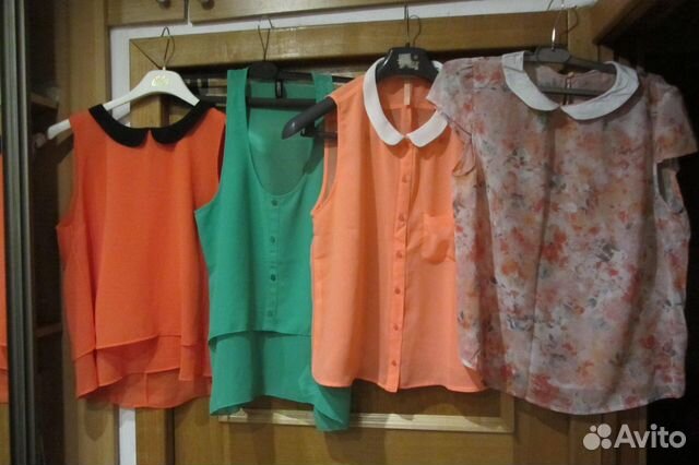 Новые блузки 44-46р 5 штук Bershka