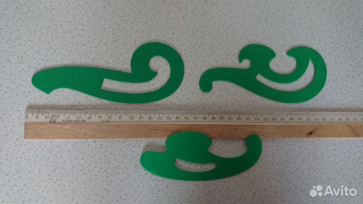 Лекала портновские, чертёжные 8шт