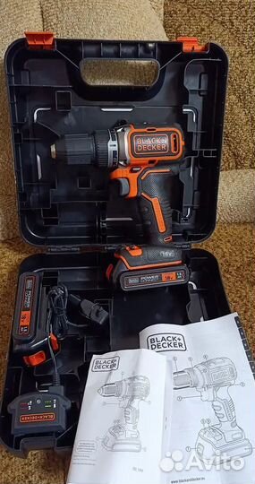 Шуруповерт black+decker 18вольт безщеточный