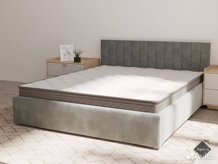 Мягкая кровать с подъёмным механизмом