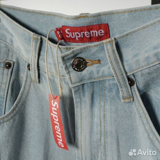 Джинсовые шорты Supreme