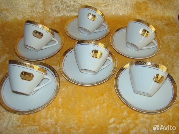 Редкость. ленинград.6 Кофейных пар. лфз 1960 годы