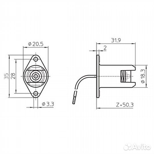 Патрон 30524 VS R7s металл+керамика T300 провод 1.5 кв.мм