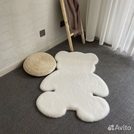 Коврик комнатный, цвет серый,белый,розовый,черный