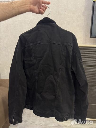 Джинсовая куртка меховая