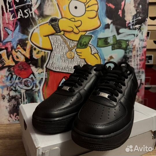 Nike air force 1 black оригинал