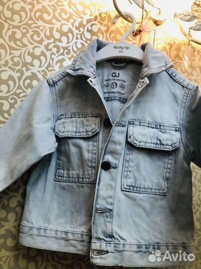 Детская джинсовая курточка 92 размер