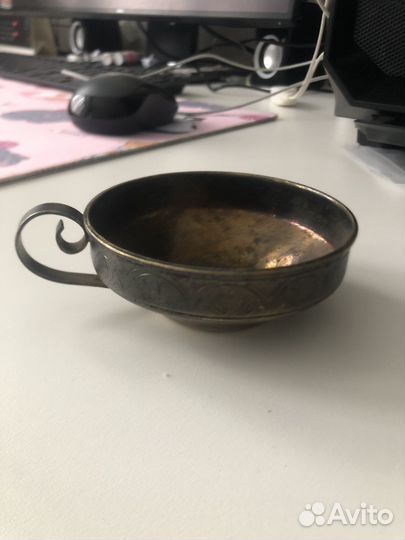 Мельхиоровая чашка