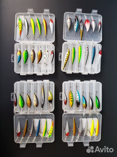 Набор воблеров для троллинга 12 штук