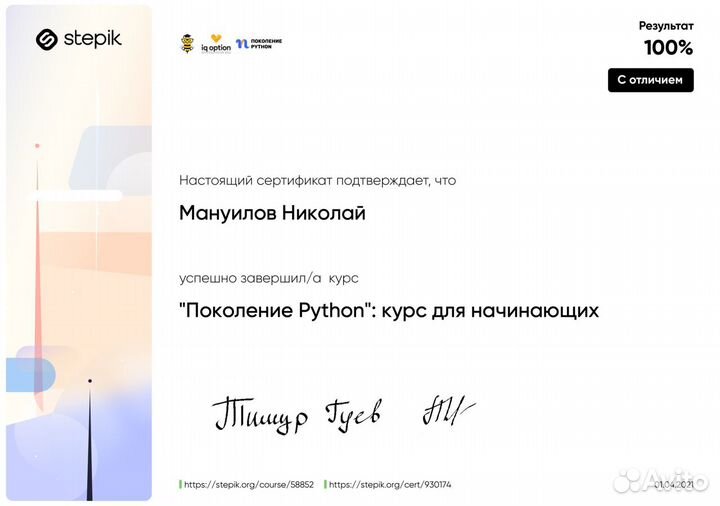 Курсы python (менторство) пайтон на пальцах