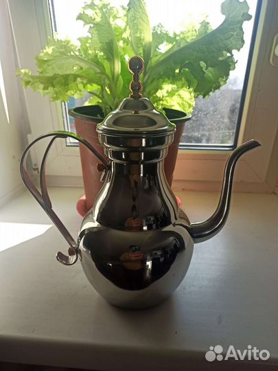 Кувшин из нержавеющей стали+сито, 2 литровый