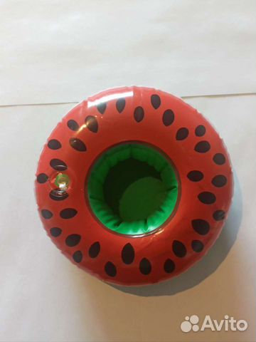 Надувной пончик, подстаканник арбуз лето