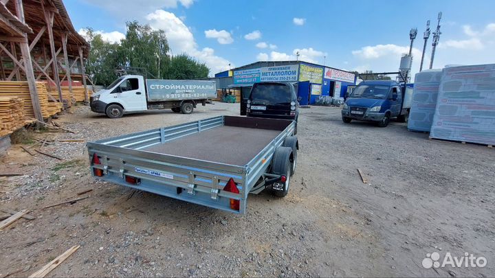 Прицеп двухосный мзса 817736.022. Оцинкован