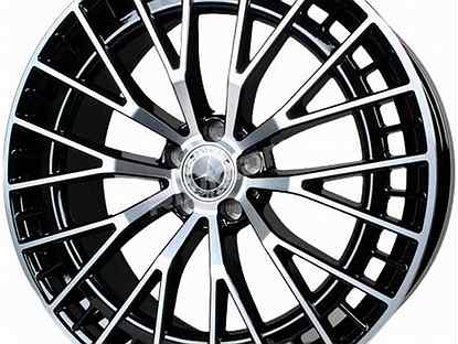 Литой диск в стиле Mercedes R22 5x112. Примерка ко