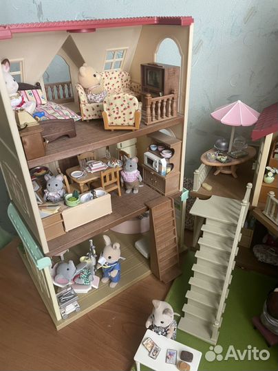Sylvanian Families дома, больница, мебель