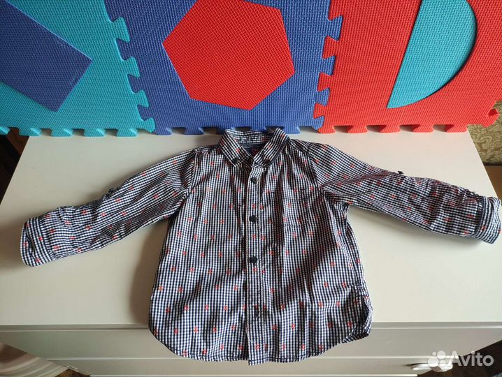 Рубашка mothercare для мальчика 12-18 месяцев