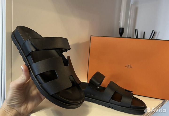 Шлепки женские hermes chypre