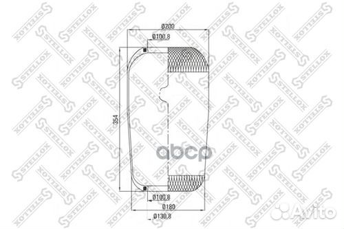 Пневмоподушки-камерыstellox 9036337SX Stellox