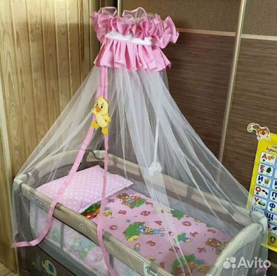 Занавеска для кроватки балдахин