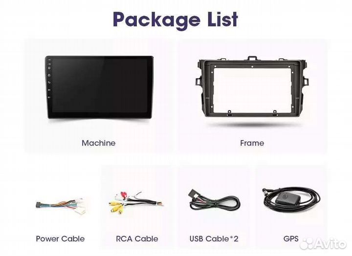 Автомагнитола для Toyota Corolla E150 2007-12