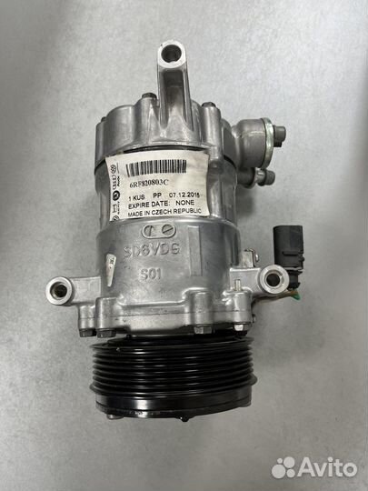 Компрессор кондиционера volkswagen polo 6rf820803a