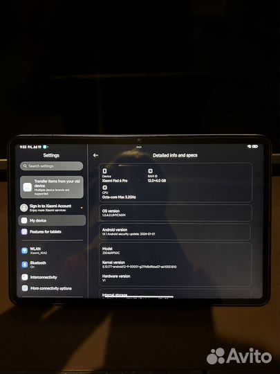 Xiaomi mi pad 6 pro 12 256