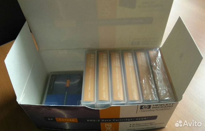 Картридж данных HP DDS-3 C5708A стример лента 7 шт