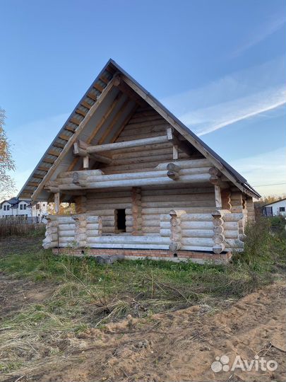 Сруб дома, бани