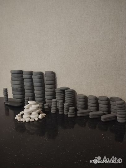 Набор Массажных Камней для Каменной Терапий 160шт