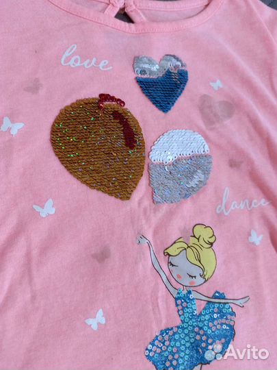 Вещи пакетом для девочки 104 р