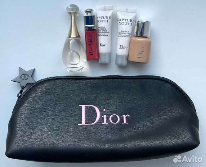 Dior набор миниатюр в косметичке