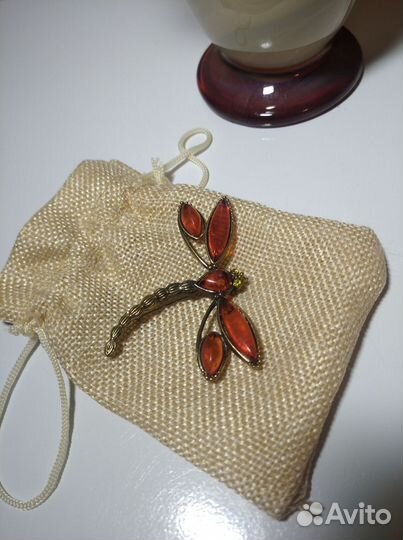 Брошь стрекоза