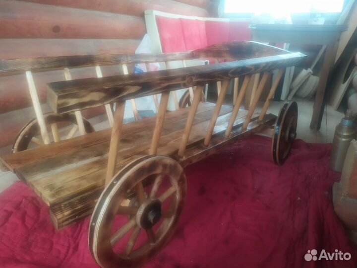 Телега декоративная