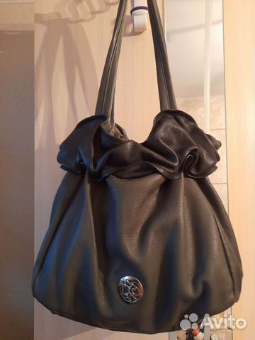 Сумка мешок натуральная кожа италия