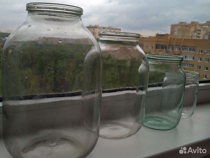 Стеклянная банка 3л, 2л, 1л, 0,5л