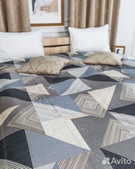 Покрывало пабло голубой новое плед на кровать